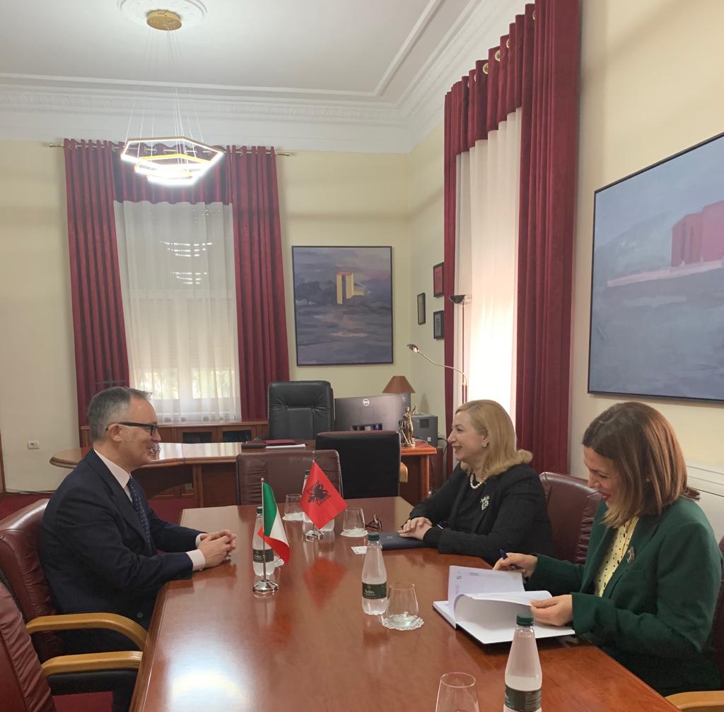 Takim me Ambasadorin e Republikës së Italisë në Republikën e Shqipërisë, 2 mars 2023